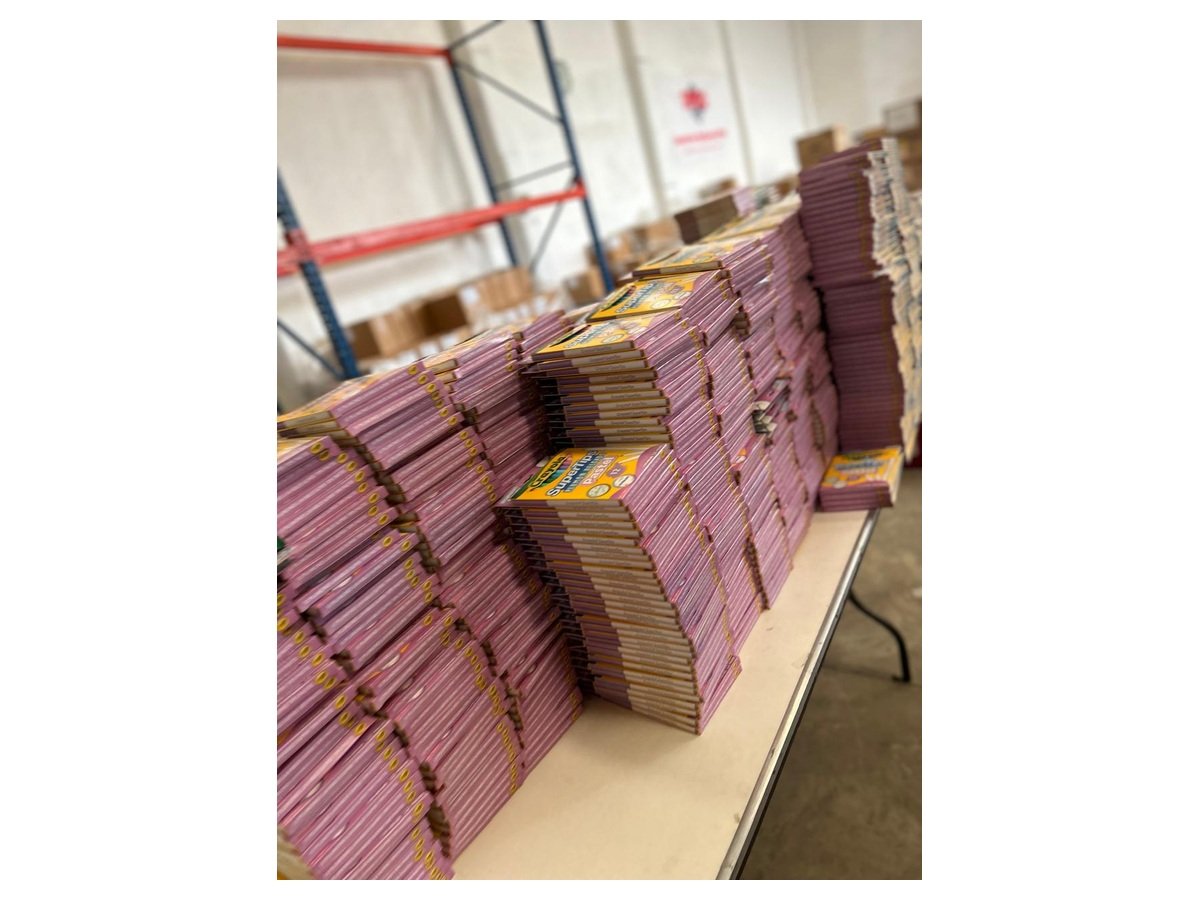 Empaques de cartón en producción